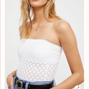 Free People Honey Textured Tube Top